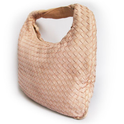 sac BOTTEGA VENETA tressé rose