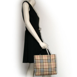 Sac tartan toile enduite BURBERRY