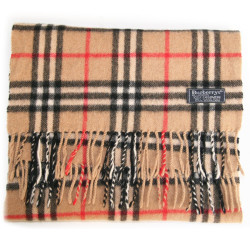 Echarpe cachemire tartan BURBERRY