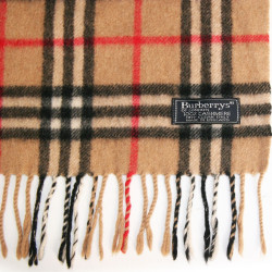 Echarpe cachemire tartan BURBERRY