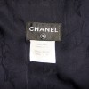 Robe CHANEL, tweed bleu et blanc