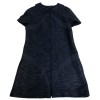 Robe CHANEL, tweed bleu et blanc