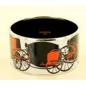 HERMES 'Carriages' extra wide bracelet