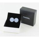 Blue CHANEL ear clips