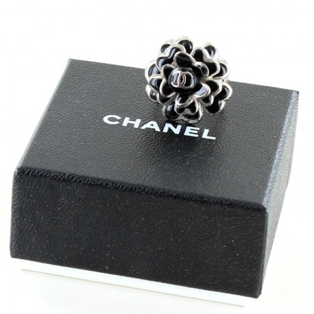 bague CHANEL t 54 camélia noire 