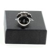 bague CHANEL t 54 camélia noire 