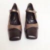 Escarpins bronze noir PRADA T 38.5