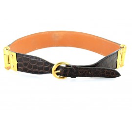 Ceinture crocodile HERMES vintage 