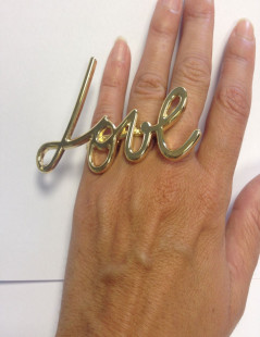 LANVIN Iconic Ring ' Love'  for two fingers