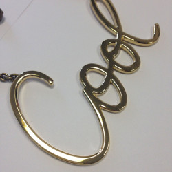 LANVIN 'Cool' Iconic golden necklace