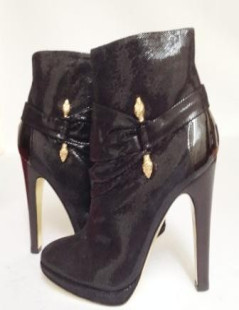 Boots ROBERTO CAVALLI T 40 noires