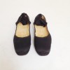 ballerines HERMES t 40 noires en toile 