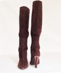 Bottes SERGIO ROSSI T 39.5 Daim marron