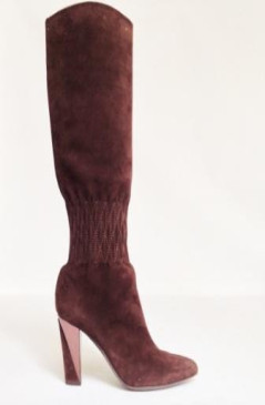 Bottes SERGIO ROSSI T 39.5 Daim marron