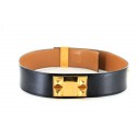 Ceinture médor HERMES noire T72