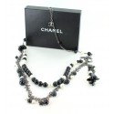 Chanel Black and Pearly beads necklace