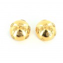 Gilded CHANEL ear clips