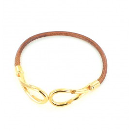 HERMES Golden jumbo bracelet