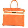 Birkin HERMES B35 orange epsom doré