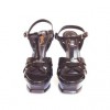 YVES SAINT LAURENT "Tribute" T 36.5 varnished leather sandals