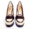 Escarpins plateforme Yves Saint Laurent " jeanne 90 Mocassin "