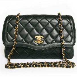 Black quilted CHANEL bag