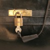 Sac kELLY 32 HERMES en cuir box noir 