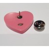 Pin's CHANEL PM heart pink double C Green