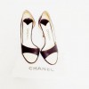 Sandales hautes CHANEL T37.5 marine