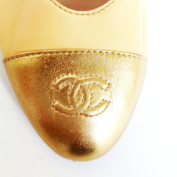 Ballerines CHANEL T40 bicolore