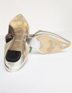 Flat shoes PRADA T37 silver