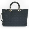 Sac Lady Dior de DIOR en tissu bleur marine