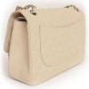 Sac Jumbo CHANEL cuir caviar beige