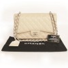 Sac Jumbo CHANEL cuir caviar beige