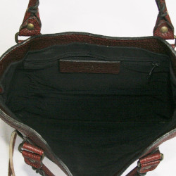 Sac cabas BALANCIAGA cuir bordeaux