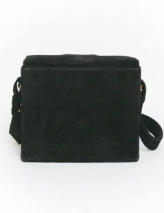 mini sac LANVIN veau velours noir