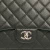 Sac maxi jumbo CHANEL veau grainé noir