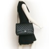 Sac maxi jumbo CHANEL veau grainé noir