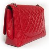 Sac maxi jumbo CHANEL cuir verni rouge