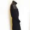 Blouson CHANEL cuir et laine noir