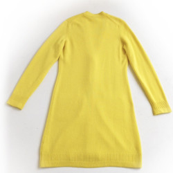 Robe pull CHANEL  T 42 cachemire jaune