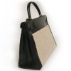 Kelly 35 HERMES toile et cuir noir