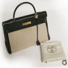 Kelly 35 HERMES toile et cuir 