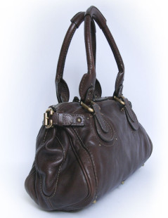 Sac Paddington CHLOE en cuir marron