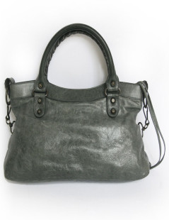 Sac Classic First BALENCIAGA  cuir vert