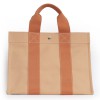 Sac en toile HERMES abricot