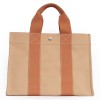 Sac en toile HERMES abricot