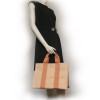 Sac en toile HERMES abricot