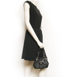 Mini sac JIMMY CHOO cuir et serpent noir