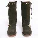 CELINE T 36 brown suede boots